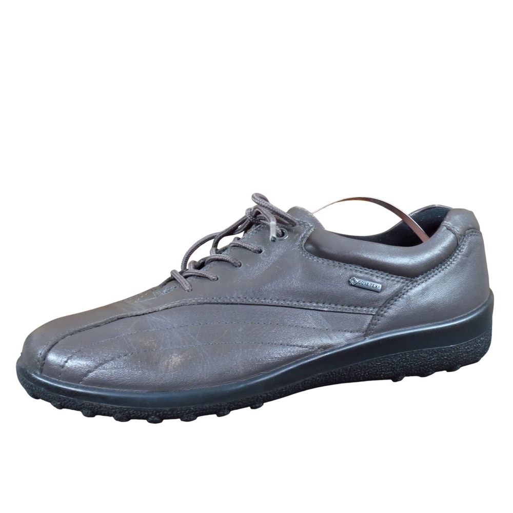 Hotter Tone GTX Women‎ 9 Brown Leather Walking Shoes Gore-Tex Comfort Casual